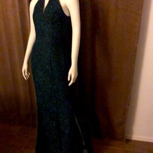 NW NightWay dress green With sparkles bareback gorgeous in a size 4